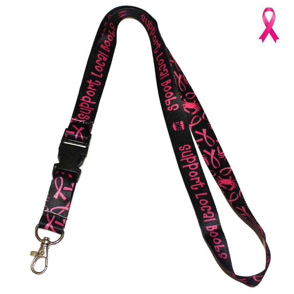 Stylish Black & Pink Lanyard to Support Local Breast Cancer Awareness