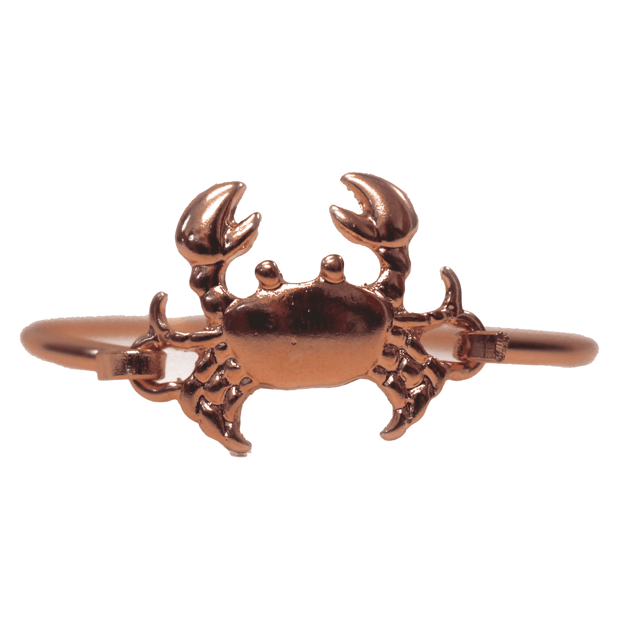 Rose Gold Maryland Crab Claw Bangle Bracelet - A Unique Accessory