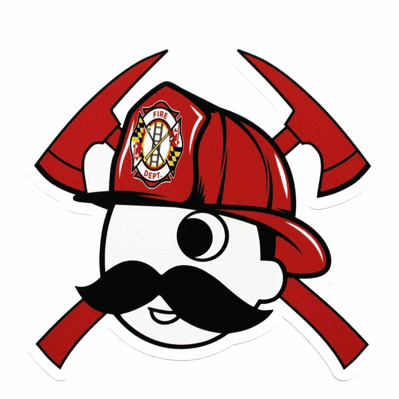 Thin and Strong Natty Boh Firefighter-Themed Magnet for Fridge or Whiteboard