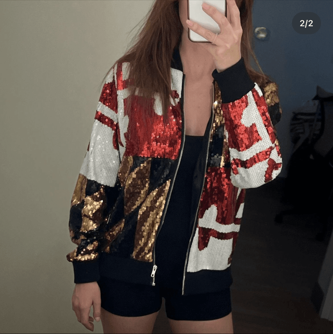 Sparkling Maryland Flag Sequin Stretch Jacket for Pride Display