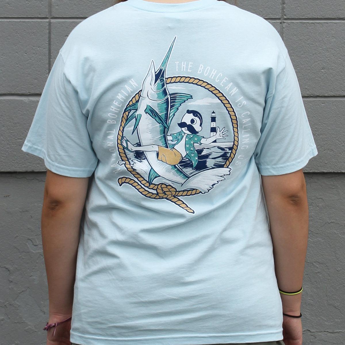 Hot Deal! National Bohemian Chambray Shirt - Celebrate Summer with Mr. Boh