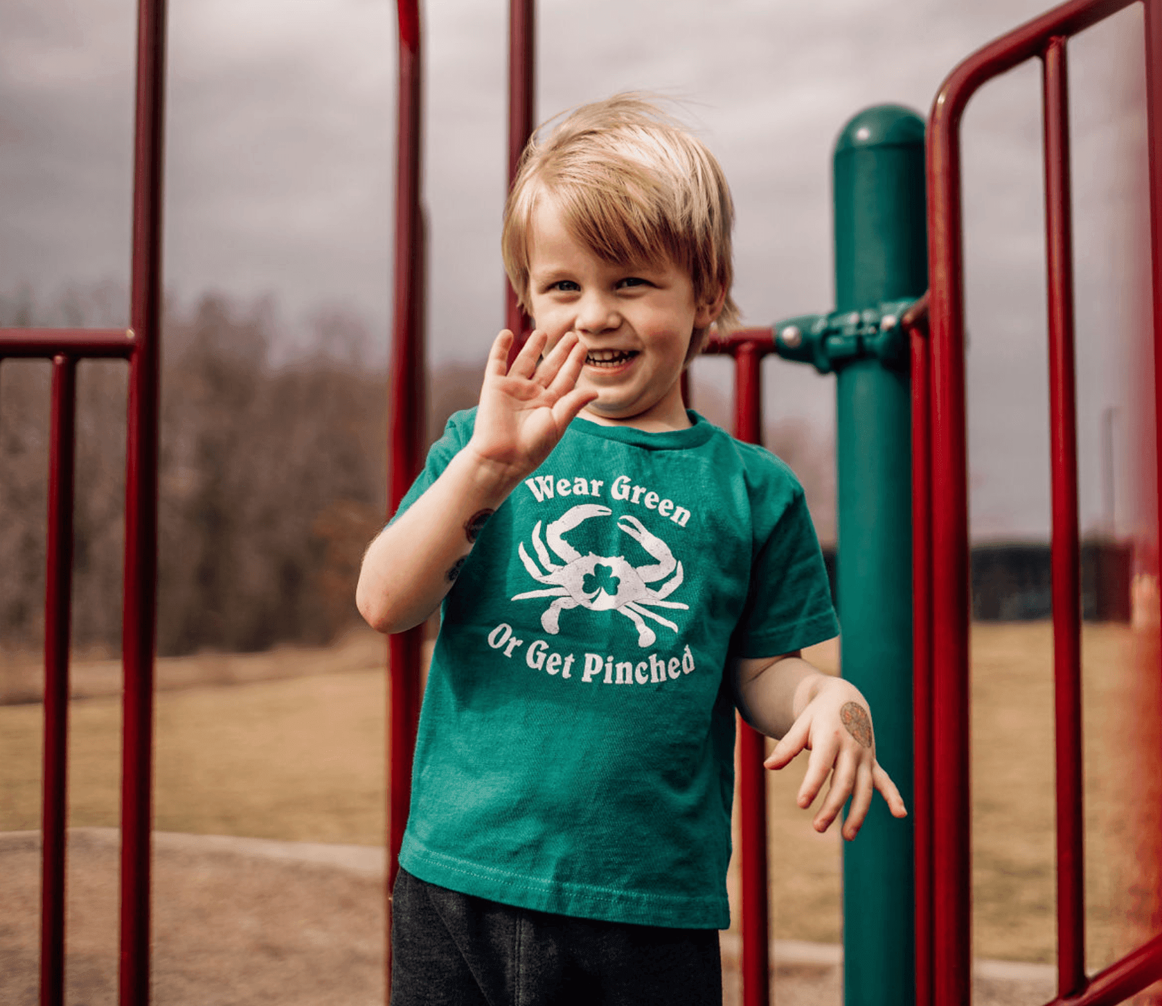 St. Patrick's Day Green Toddler Shirt to Avoid Pinches