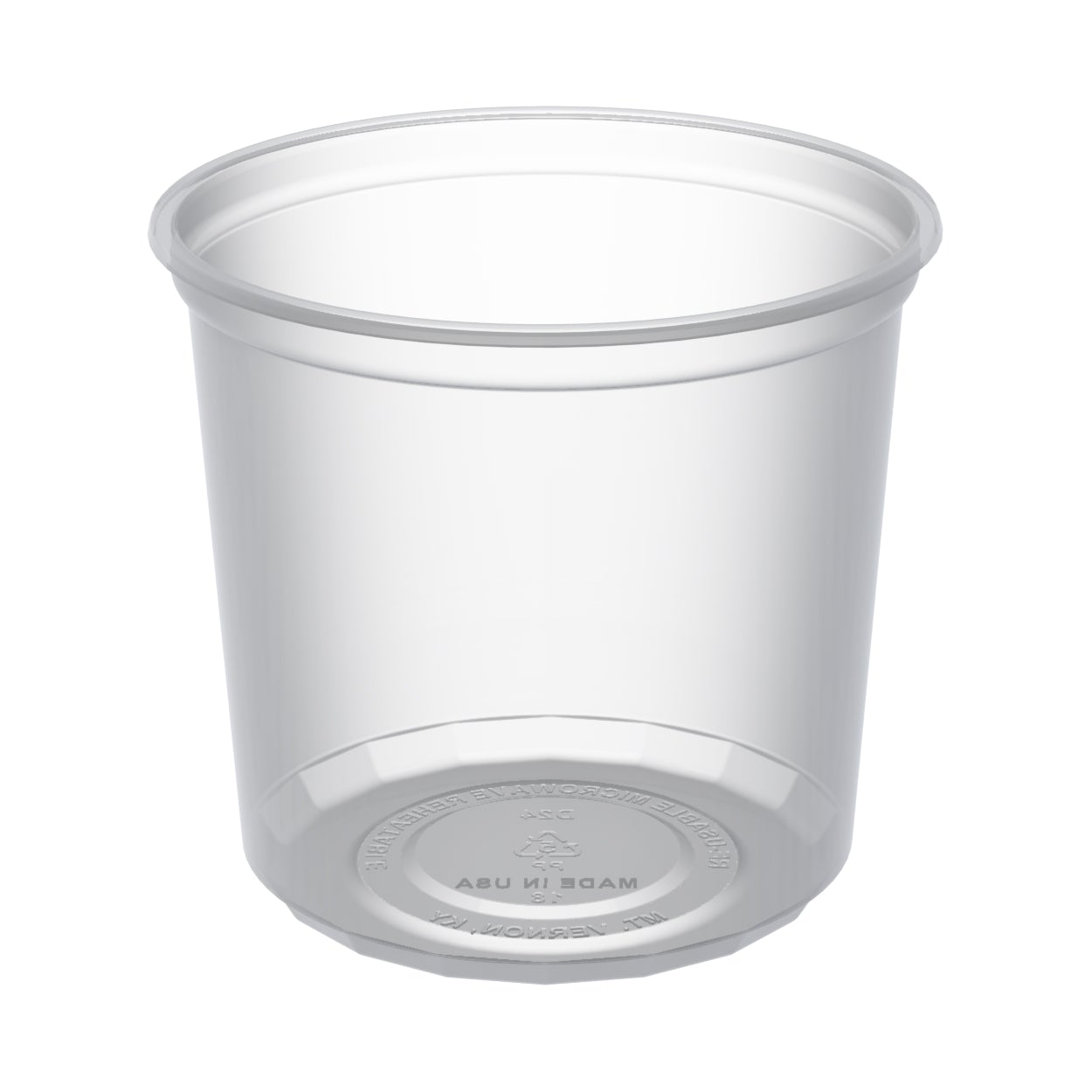 Anchor Packaging 24 Oz Clear Microlite D24CR Microwavable Deli Cups - 500/Case