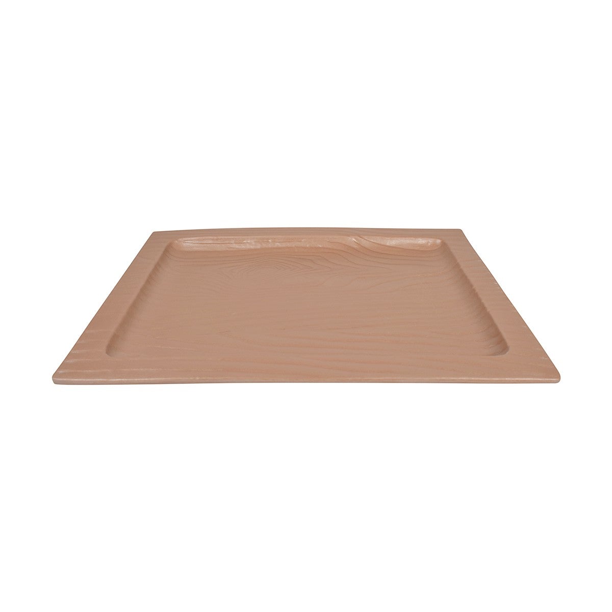 Cheforward Sustain 15-Inch Latte Rectangular Rim Tray for High-Performance Foodservice
